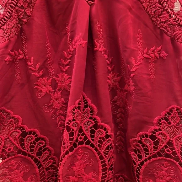 Altar’d State burgundy sleeveless shirt. - Picture 2 of 6